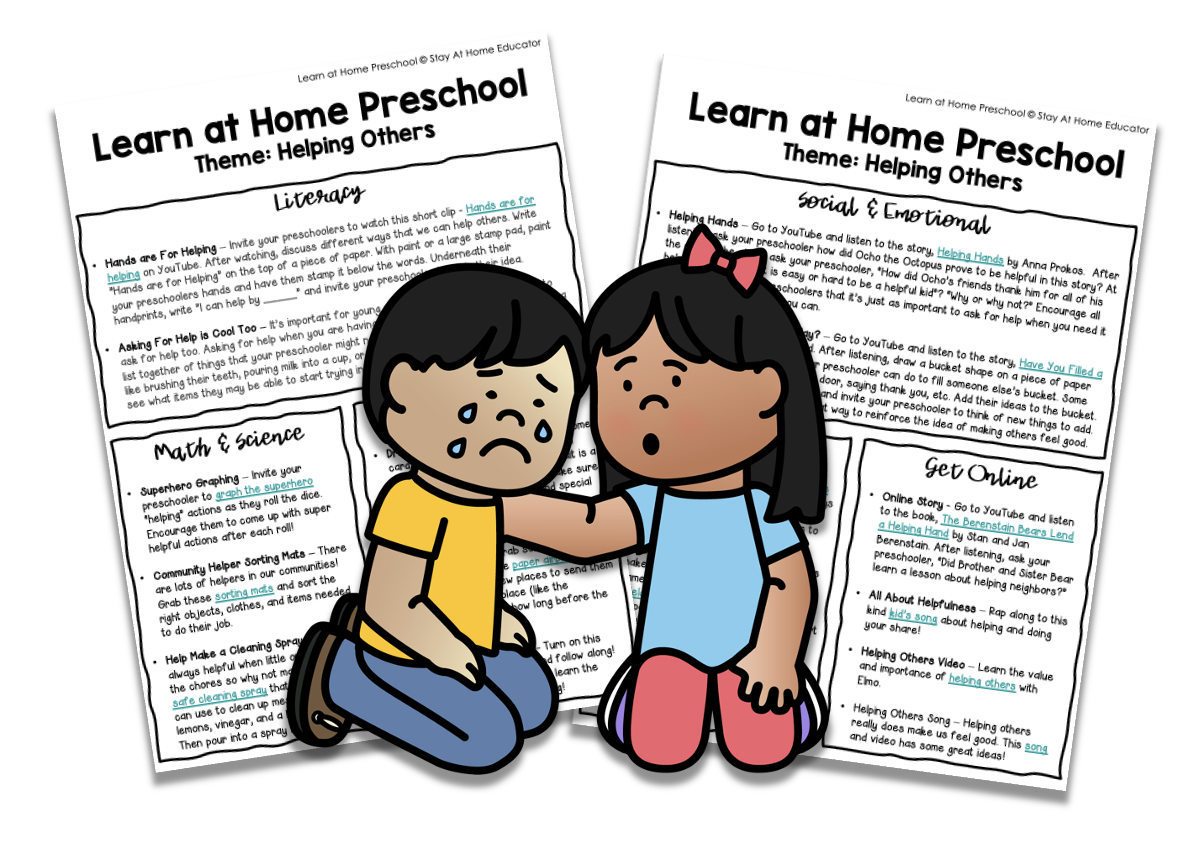 helping other lesson plans for preschool | helping others activities for preschoolers | how to teach preschoolers to help out | helping hands activities for toddlers | activities for helping others in preschool | kindness lesson plans and teaching preschoolers about friendship